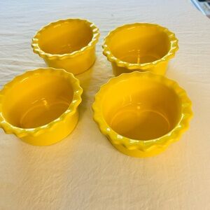Yellow Ceramic Ramekin Set